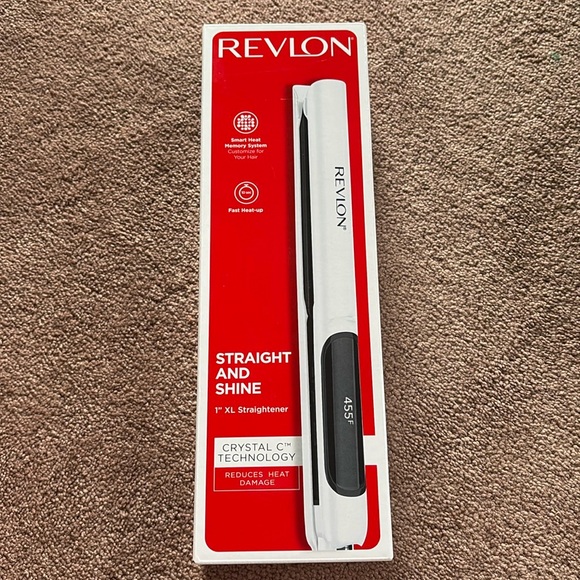 Revlon Crystal C 1” XL straightener flat iron new - Picture 1 of 3